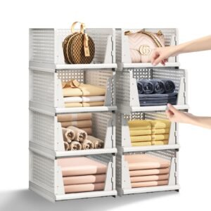 Stackable Plastic Storage Basket